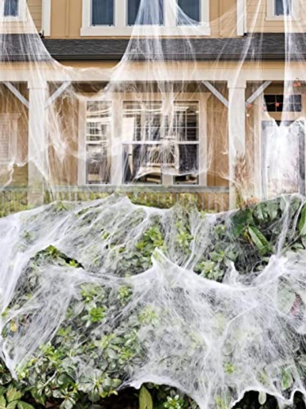1000 sqft Spider Webs Halloween Decorations with 30 Fake Spiders